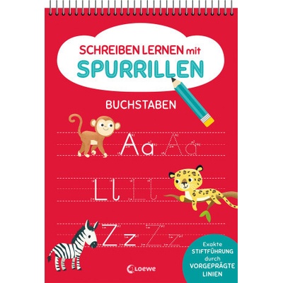 Schreiben lernen mit Spurrillen - Buchstaben