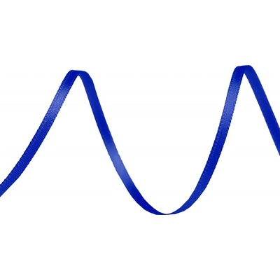 Prima-obchod Atlasová stuha oboulící šíře 3 mm, barva 411 modrá safírová