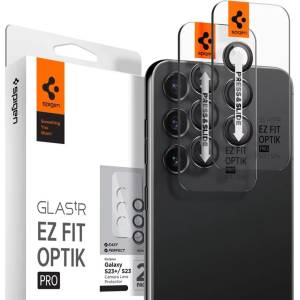 SPIGEN Optik Pro защитено стъкло за камера Samsung Galaxy S23 / S23+ 2 бр черен (AGL05962)