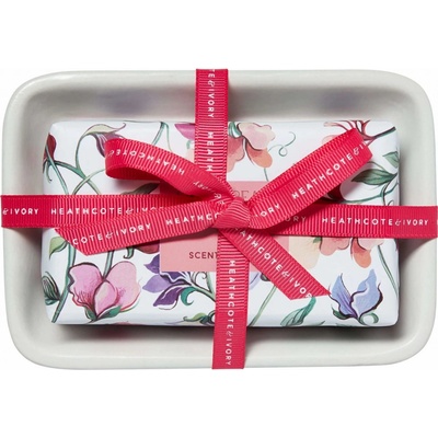 Heathcote & Ivory mydlo s mydelničkou Sweet Pea & Honeysuckle 150 g