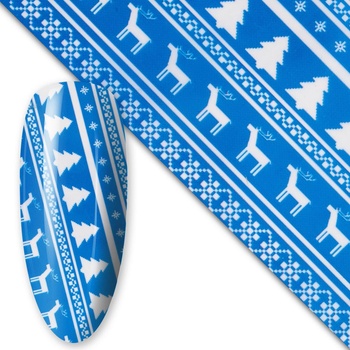 Transfer fólia na nechty zimný motív 4 50 cm