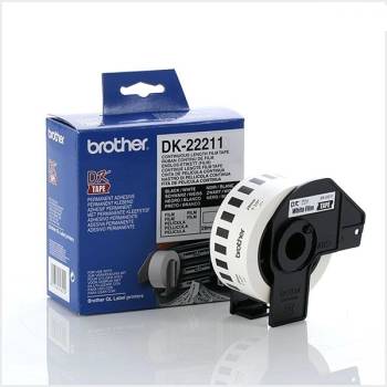 Brother Консуматив за принтер Brother DK-22211 White Continuous Film Tape 29mm x 15.24m (DK22211)