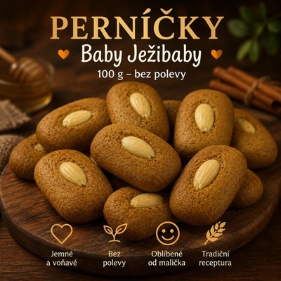 Meduňka pekařství perníkářství Perníčky Baby Ježibaby 100 g