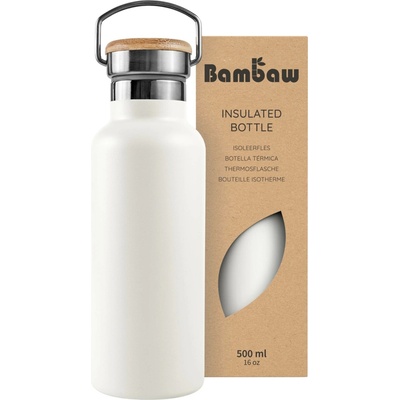 Bambaw Termoska z nerezové oceli 500 ml Polar White