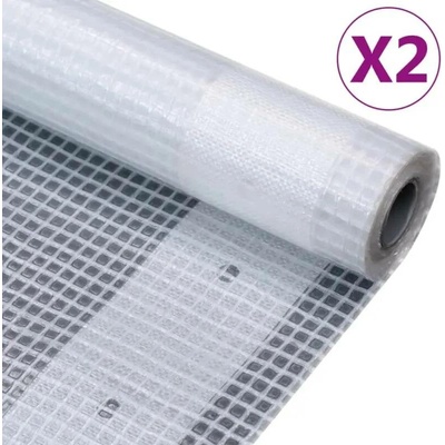 Nábytek XL krycí plachty 2 ks 2 x 3 m 260 g/m² bílé 3082811