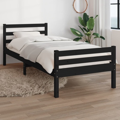 Petrashop 814813 Rám postele černý / masivní dřevo