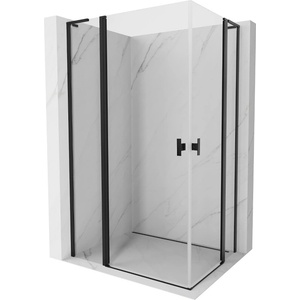 Mexen Mist L Душ кабина Duo отваряема 105 x 100 см, прозрачна, черна - 8A4L-105-100-70-00 (8A4L-105-100-70-00)