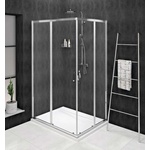 SAPHO Sigma Simply - Душ ъгъл 110x90 см, L/R вариант, прозрачно стъкло/хром GS2111-03 (GS2111-03)