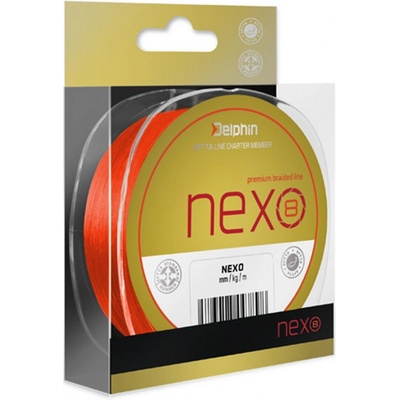 Delphin Šnúra NEXO 8 fluo oranžová 130m 0,18mm