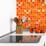 Ambiance Комплект от 9 декоративни стикера за стена Mosaics, 10 x 10 cm - Ambiance (col-tiles-ROS-A862_10x10cm)