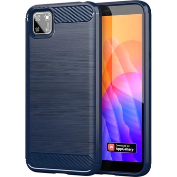 Huawei Carbon Shield TPU калъф за Huawei Y5P - Син KP9451