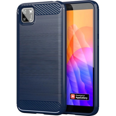 Huawei Carbon Shield TPU калъф за Huawei Y5P - Син KP9451