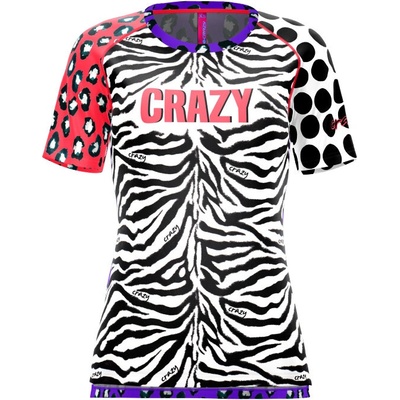 Crazy Idea Dámske tričko Mountain Flash Black Zebra