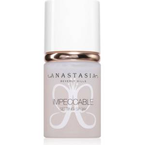 Anastasia Beverly Hills Impeccable Setting Spray матиращ и фиксиращ спрей върху фон дьо тен 24 часа 40ml