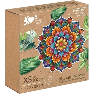 Milliwood peace & harmony mandala radosti s nepravidelným okrajom 100 dielov