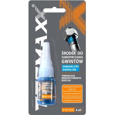 TECMAXX Zajištění šroubů střední blister 6 ml