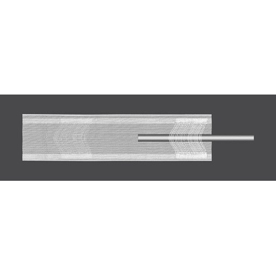 MAGAM Záclonová řasící páska, stuha TZ19, vitrážová na tyč, univerzální řasení, transparentní, šířka 5cm (v metráži)