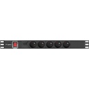 Lanberg 5 Plug 2 m Switch (PDU-05E-0200-IEC-BK)