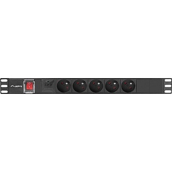 Lanberg 5 Plug 2 m Switch (PDU-05E-0200-IEC-BK)