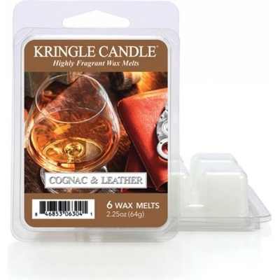 Kringle Candle Cognac & Leather Vonný Vosk 64 g