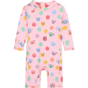 Color Kids Детски цял бански от ликра (UV защита) Color Kids Baby's Suit L/S AOP Lycra - Fairy Rose - размер 92 (EU) (750-2552-0514)