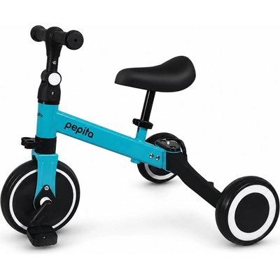 Pepita Foxy 3в1 Convertible Jogging Bike с подвижни педали и регулируеми колела - синьо-черно (TIANXING-SL-08-blue-black)