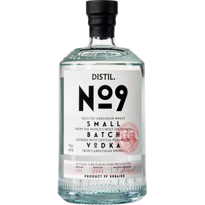 Vodka Distil No9 40% 0,7 l (holá láhev)