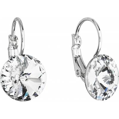 Evolution Group Blyštivé visiace náušnice s kryštálmi Swarovski 51002.1