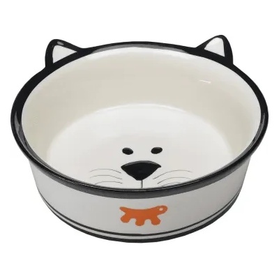 Ferplast Venere Small - керамична купа за котки с форма на коте 11, 2 x 4, 2 см - 150 мл