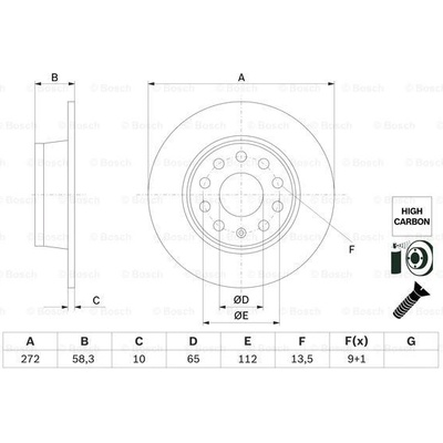 Brzdový kotouč BOSCH 0 986 479 F23 (0986479F23)