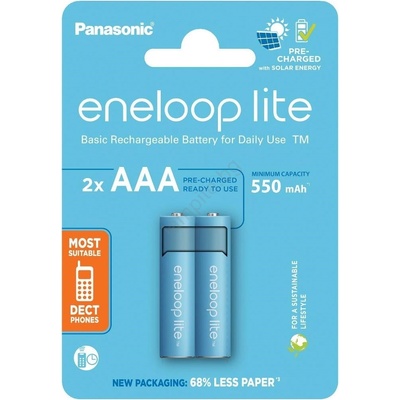 Panasonic AAA 550mAh (2) BK-4LCCE/2BE