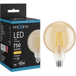 Mexen Vintis LED Крушка с нажежаема жичка E27, G125, 8W, Топла - 2700K, 750 lm, кехлибар (L158-E27-0827-50)