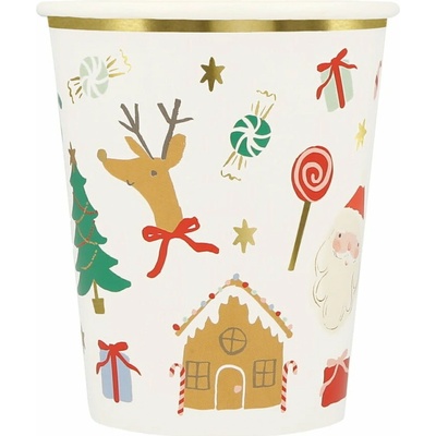 Meri Jolly Christmas jednorázové nádobí barevná