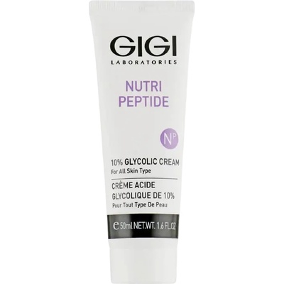 GIGI Nutri Peptide Крем за лице с гликолова киселина 10%, 50 ml