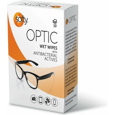 Softy Optic vlhčené obrúsky na okuliare 10 ks