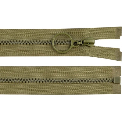 Stoklasa Kostěný zip No 3 délka 40 cm s kroužkem Balení: 1 ks, Varianta: 263 zelená khaki 263 zelená khaki