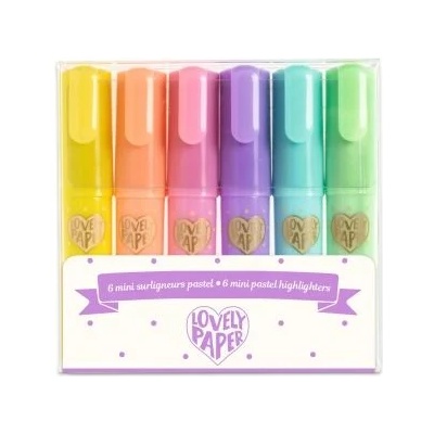 DJECO - Цветни маркери - Мини маркери в пастелни цветове (DD03754)