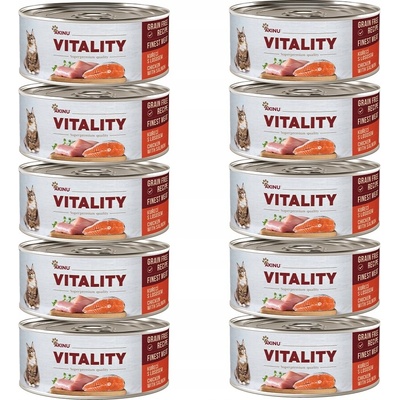Akinu VITALITY Kuracie & losos 10 x 70 g