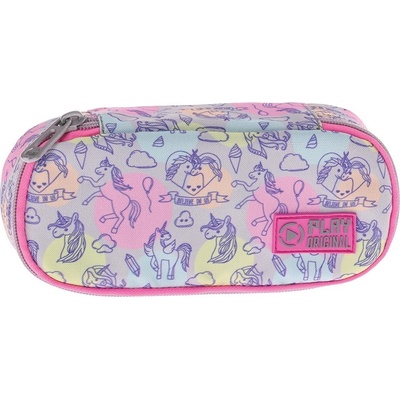 Play Овален ученически несесер Play Unicorn - С 1 цип (162614)