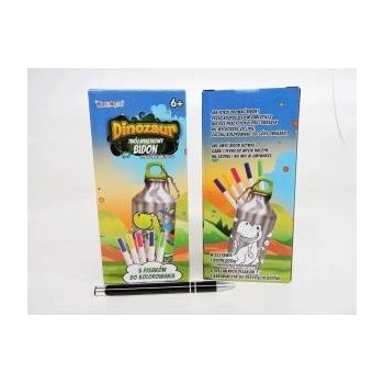 Norimpex Dinosaur bottle, for coloring, 500 ml, cards