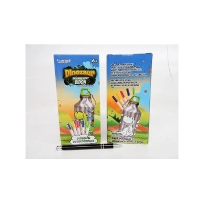 Norimpex Dinosaur bottle, for coloring, 500 ml, cards