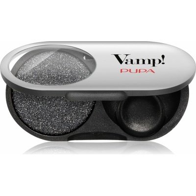 Pupa Milano Vamp! Radiant Baked Eyeshadow dlhotrvajúce žiarivé očné tiene 301 Frozen Black metallic 1 g