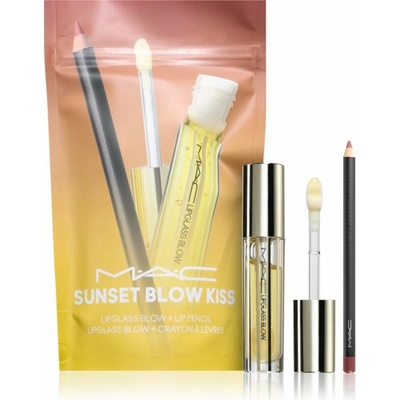 MAC Cosmetics Kits Lip Pencil Whirl ceruzka na pery 1,45 g + MAC Cosmetics Lipglass Blow olej na pery 5 ml