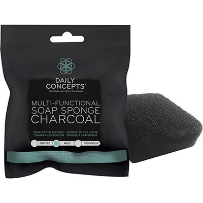 Daily Concepts Charcoal Multi-Functional Soap Sponge multifunkční mýdlová houba 45 g