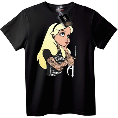 NOONEBRAND Тениска татуирана руса Jack Daniel's - 5XL, Black