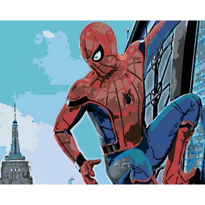 ZUTY Malování podle čísel SPIDERMAN VE MĚSTĚ 40 x 50 cm