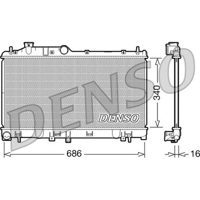 Chladič motora DENSO DRM36007