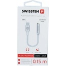 SWISSTEN Adapter Textile USB-C/Jack (samice) 0,15m