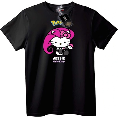 NOONEBRAND Тениска Hello Kitty с Jessie от Pokémon - XXS, White