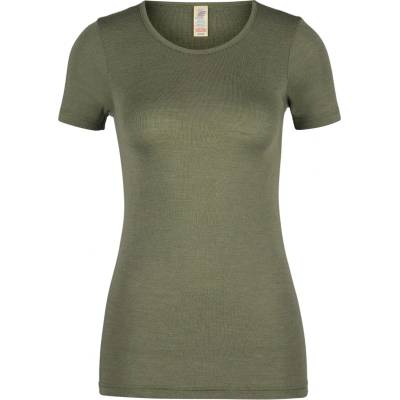 Engel Дамско копринено термобельо Engel Women's Undershirt S/S Merino base layer - Olive - размер 46/48 (EU) (114-0819-1011)
